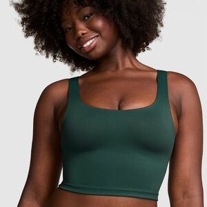 Victoria’s Secret Pink Relay Longline Sports Bra Deep Forest Large